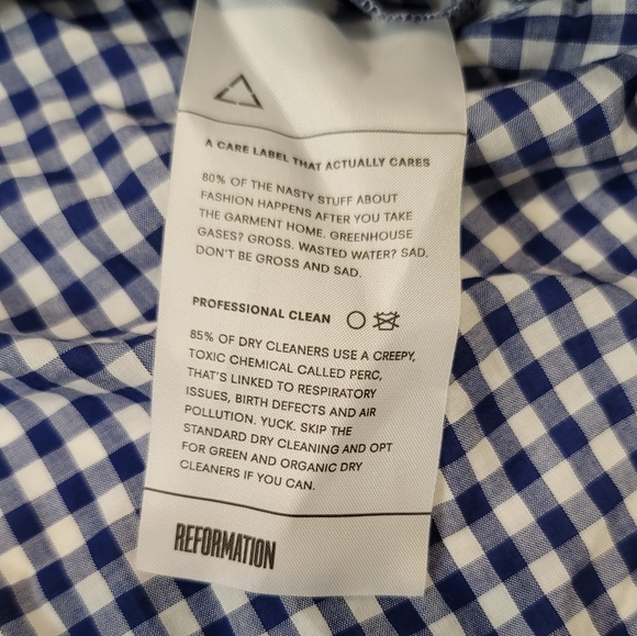Reformation Vermont Gingham Short Sleeve Top - Picture 10 of 10